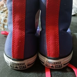 Converce Allstar Hightops. Hot pink and purple. Size 6.